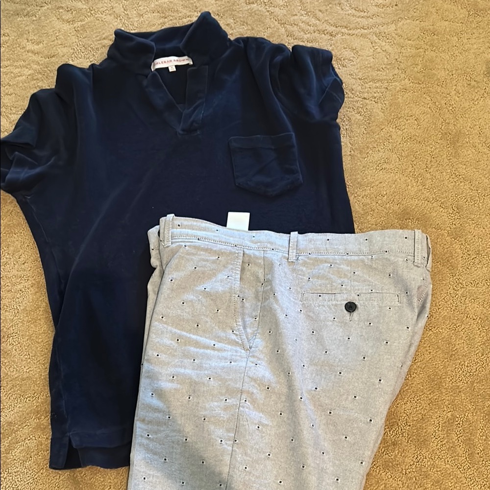 Men's Gray Polka Dot Pants